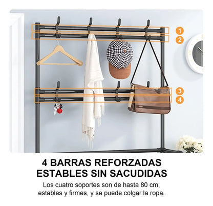 ORGANIZADOR MULTIUSOS 4 CAJONES + PERCHERO