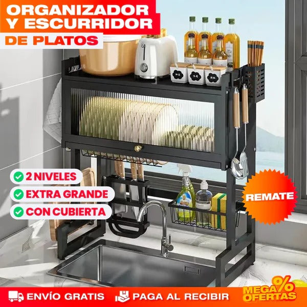 Escurridor De Platos Con Almacenamiento