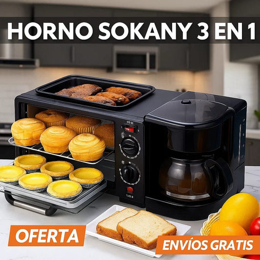 HORNO ELECTRICO 3 EN 1